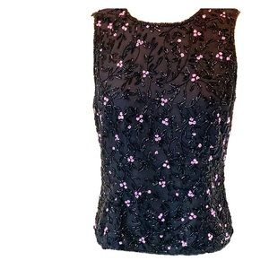 Paradise New York beaded silk top